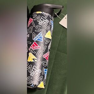 Adidas Black Bottles with Colorful Logo Design